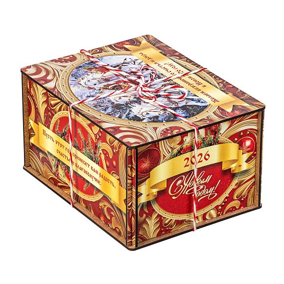 Сладкий новогодний подарок Золотые Узоры (малая)